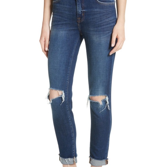 L'AGENCE Denim - L’Agence Rachel Ripped Crop Jean like new! Size 28